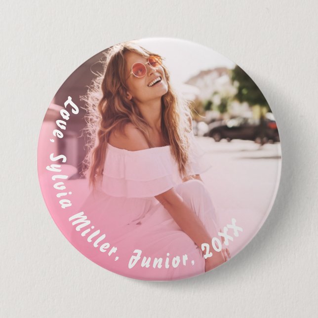 Ditt foto | Personlig School Photo Button Knapp (Framsida)