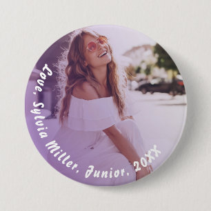 Ditt foto Personlig School Photo Button Knapp