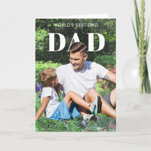 *Ditt Foto "Pop" Anpassad Bästa Pappa-Kort Kort