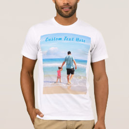 Ditt foto T-Shirt-skift med Anpassningsbar Text Na T Shirt