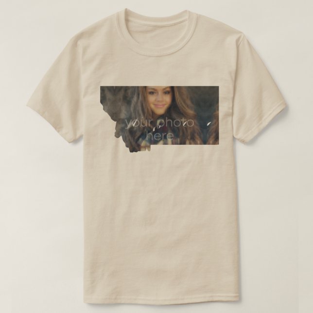 DITT FOTO-tillstånd Montana Shape T-shirt (Design framsida)