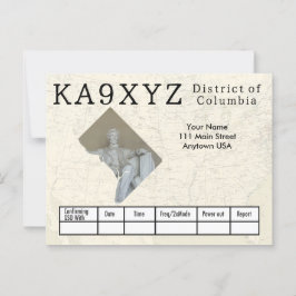 Ditt fotodistrikt i Columbia Cutout Anpassningsbar Vykort