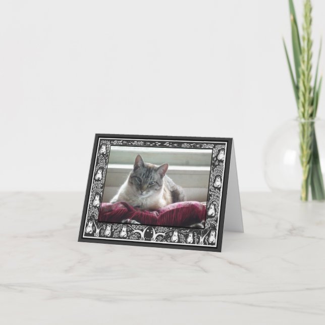 Ditt fotografiska Tack Black and White Art (Framsida)