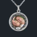Ditt fotopatens bröllopsdag sterling silver halsband<br><div class="desc">Keepsaké Necklaces Välj antingen Silver Plattat eller Sterling silver</div>