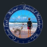 Ditt fotopatset med Anpassningsbar text Darttavla<br><div class="desc">Anpassningsbarnas foto- och textrityta - din egen design med Pet/Hund - Personligens familj/vänner eller Dartboard Gift - Lägg till ditt foto och text - Ändra storlek och flytta eller ta bort och lägg till inslag / text med Anpassning verktyg ! Välj/lägg till ditt favoritteckensnitt/text färg / storlek ! Du kan...</div>