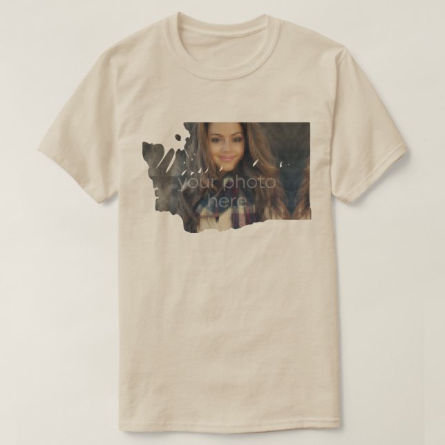 DITT FOTOTILLSTÅND I Washington Shape T-shirt (Design framsida)