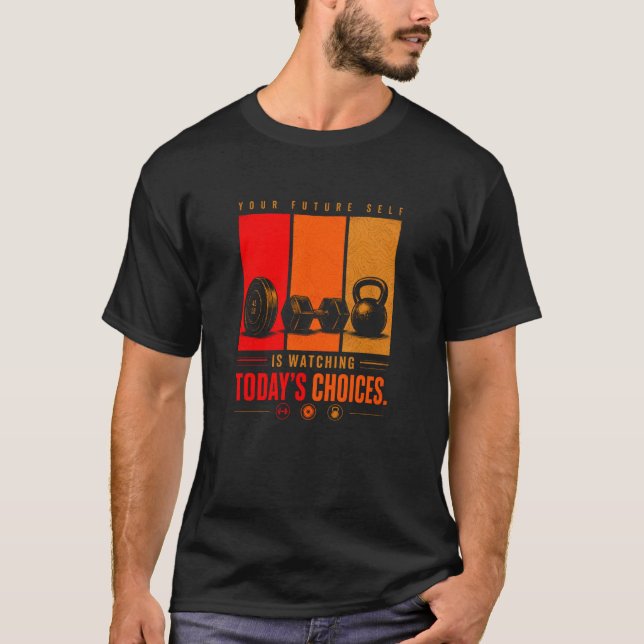 Ditt framtida jag bevakar dagens val  t shirt (Framsida)