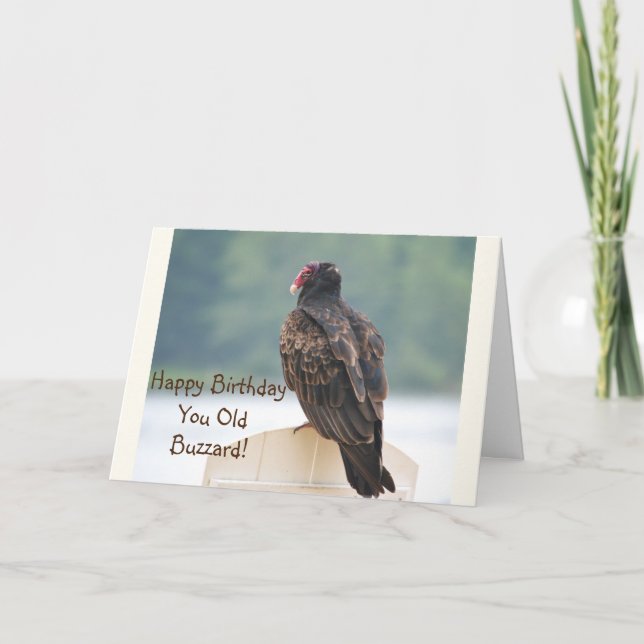 Ditt gamla Buzzard-födelsedagskort Helgkort (Framsida)