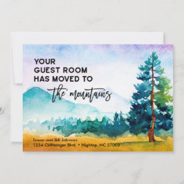 Ditt gästrum Flyttat till bergen nya hem Meddelande