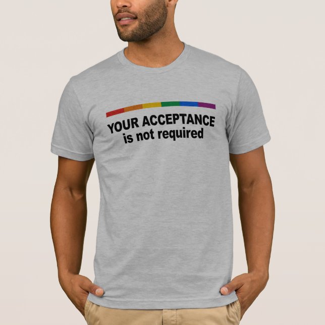 Ditt godtagande krävs inte t-shirt (Framsida)