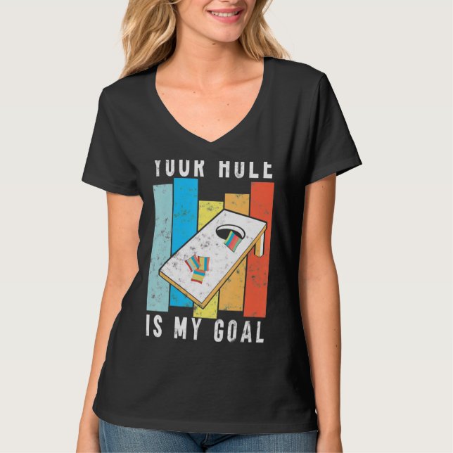 Ditt Hål är min mållåsbag i Stil T Shirt (Framsida)