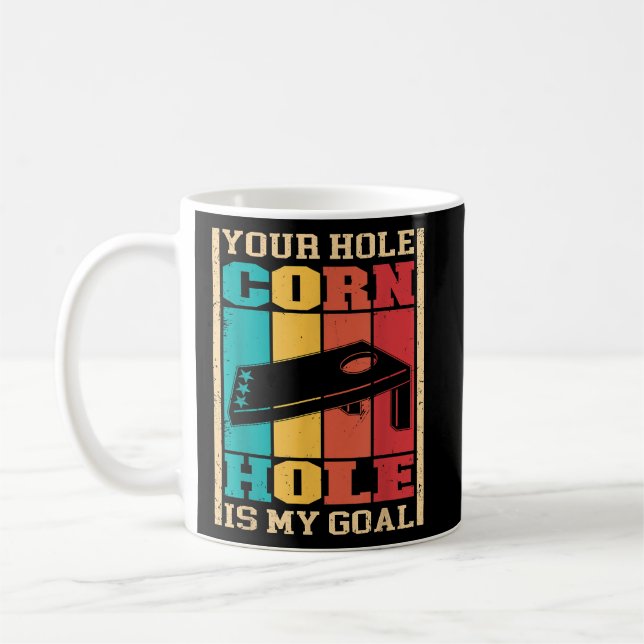 Ditt Hål är mitt fina kornhål Kaffemugg (Vänster)