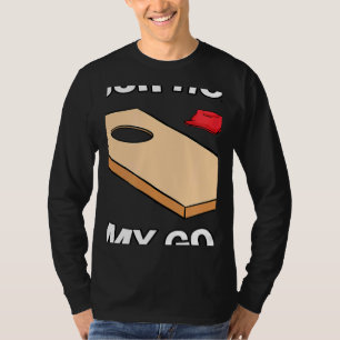Ditt hål är mitt mål Cornhole Team Bean Bag T Shirt