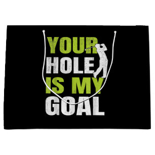 Ditt hål är mitt mål - Golfspelare Golfhumor P