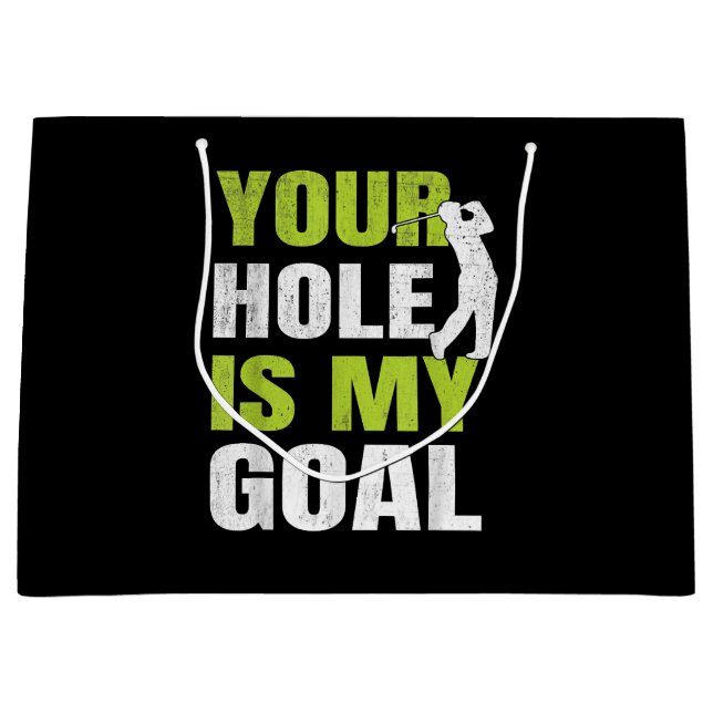 Ditt hål är mitt mål - Golfspelare Golfhumor P (Framsidan)
