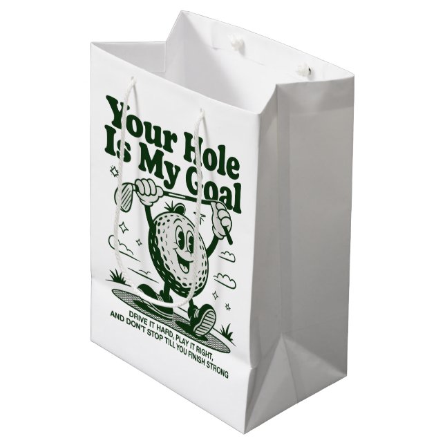 Ditt hål är mitt mål Roligt golf golfande golfare  (Framsidan Vinklad)