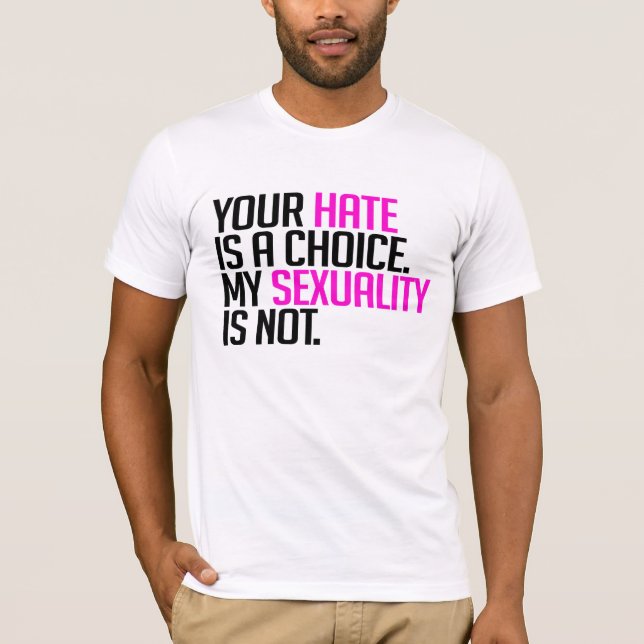 Ditt hat är ett val t-shirt (Framsida)