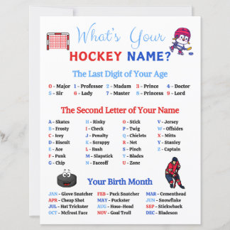 Ditt Hockey Namn-spel