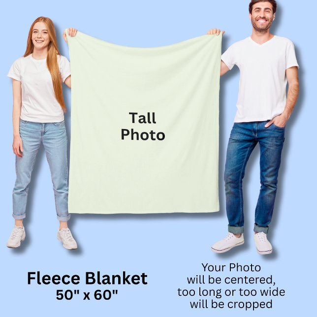 Ditt höga foto 127 cm x 152 cm  fleecefilt (Skapare uppladdad)