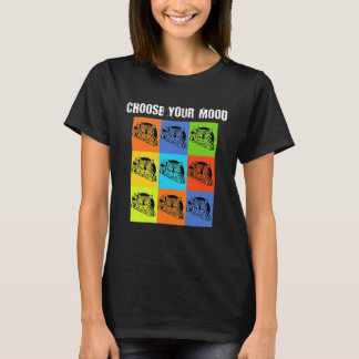 Ditt humör att välja Grumpy Rude Cat-tema T Shirt