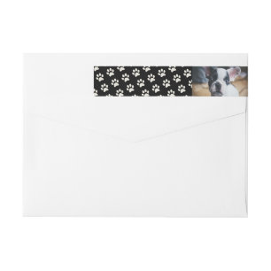 Ditt hundfoto med anpassningsbar för etikettband