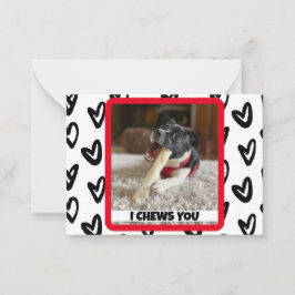 Ditt hunds foto roliga och söta skolnotkort anteckningskort