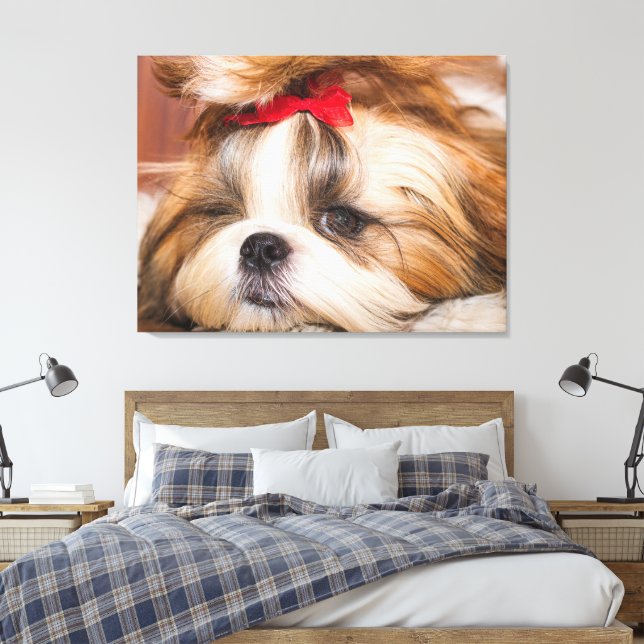 Ditt husdjur hund valp anpassad bild (Insitu (sovrum))