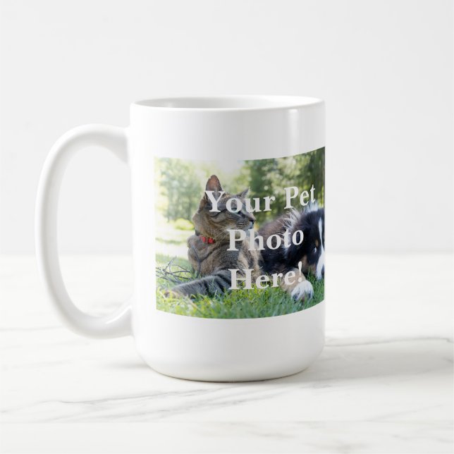 Ditt Husdjurs Foto Kaffemugg (Vänster)