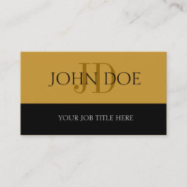 Ditt jobbTitel! S Rand Guld Visitkort