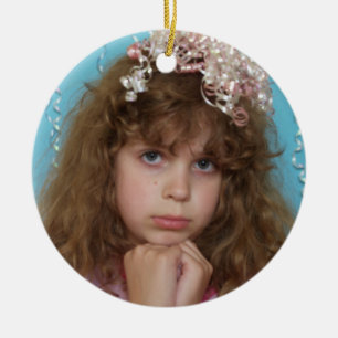 Ditt julfoto med ditt Bild Julgransprydnad Keramik