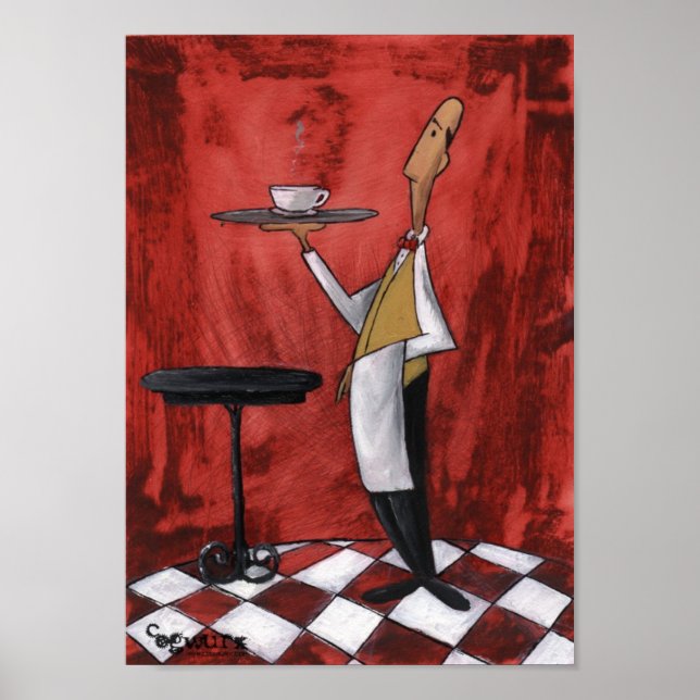 Ditt kaffe är redo poster (Framsidan)