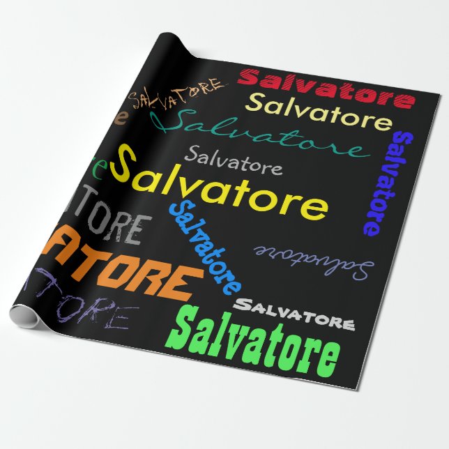 Ditt kända slående in papper för personlig presentpapper (Utrullad)