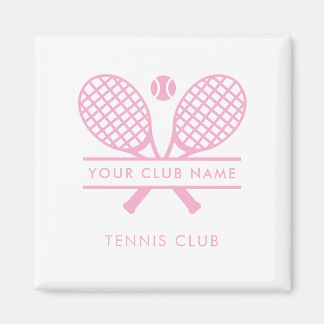 Ditt Land Klubb Namn tennis Team i någon Färg Magnet (Framsidan)