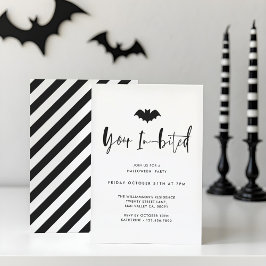 Ditt lilla svarta Fladdermus-Halloween fest Inbjudningar