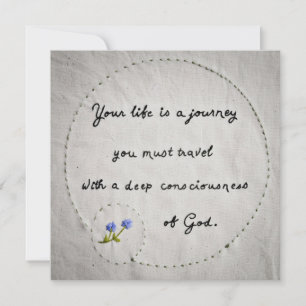 Ditt liv är en resa kort