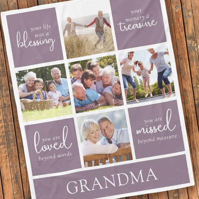 Ditt liv var ett välsignande fotominnesmärke fleecefilt (Skapare uppladdad)