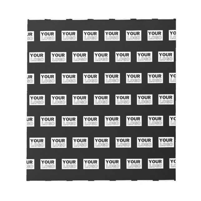 Ditt logo eller design | Redigerbar färgbakgrund Anteckningsblock (Framsida)