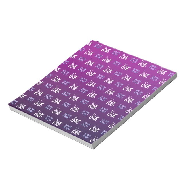 Ditt logotyp | 2 uppladdade bilder eller företagsl anteckningsblock (Roterad)