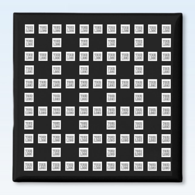 Ditt logotyp eller bild unika upprepande mönster magnet (Skapare uppladdad)