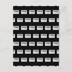 Ditt logotyp eller design Redigerbar färgbakgrun Vykort