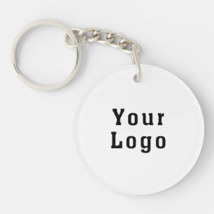 Ditt logotyp eller foto Keychain. Tillfoga text,