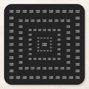 Ditt logotyp eller valfri design/bild Fyrkantigt Underlägg Papper Kvadrat