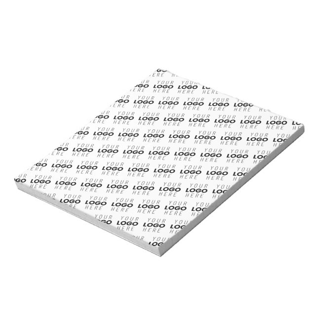 Ditt logotyp enkla diagonala mönster anteckningsblock (Roterad)