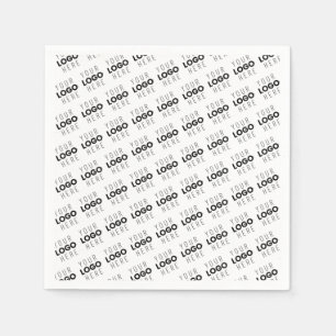 Ditt logotyp enkla diagonala mönster pappersservett