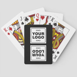 Ditt logotyp - Fyrkantig - Vit bakgrund Casinokort