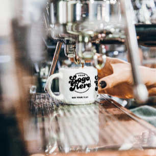Ditt Logotyp Här Företag Märkes Företagskorporatio Espressomugg
