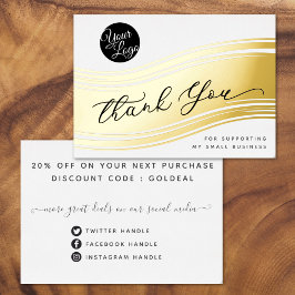 Ditt Logotyp Modern Tack Real Foil Rate Card