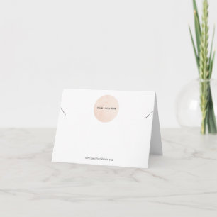 Ditt Logotyp Necklace-kort för mappad hälsning Kort