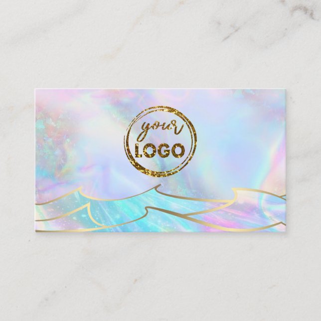 ditt logotyp oceanens vinkara affärskort visitkort (Framsida)