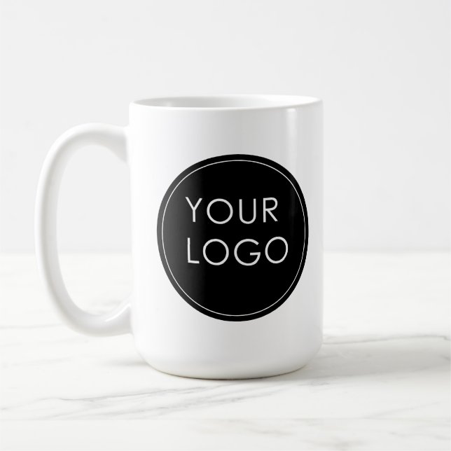 Ditt Logotyp Photo here Company Business Kaffemugg (Vänster)